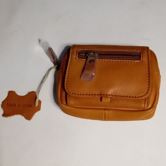 Cowhide Leather Wallet Clutch Accessory Slow Fashion Classic Quiet Luxury Boho - Picture 4 of 11